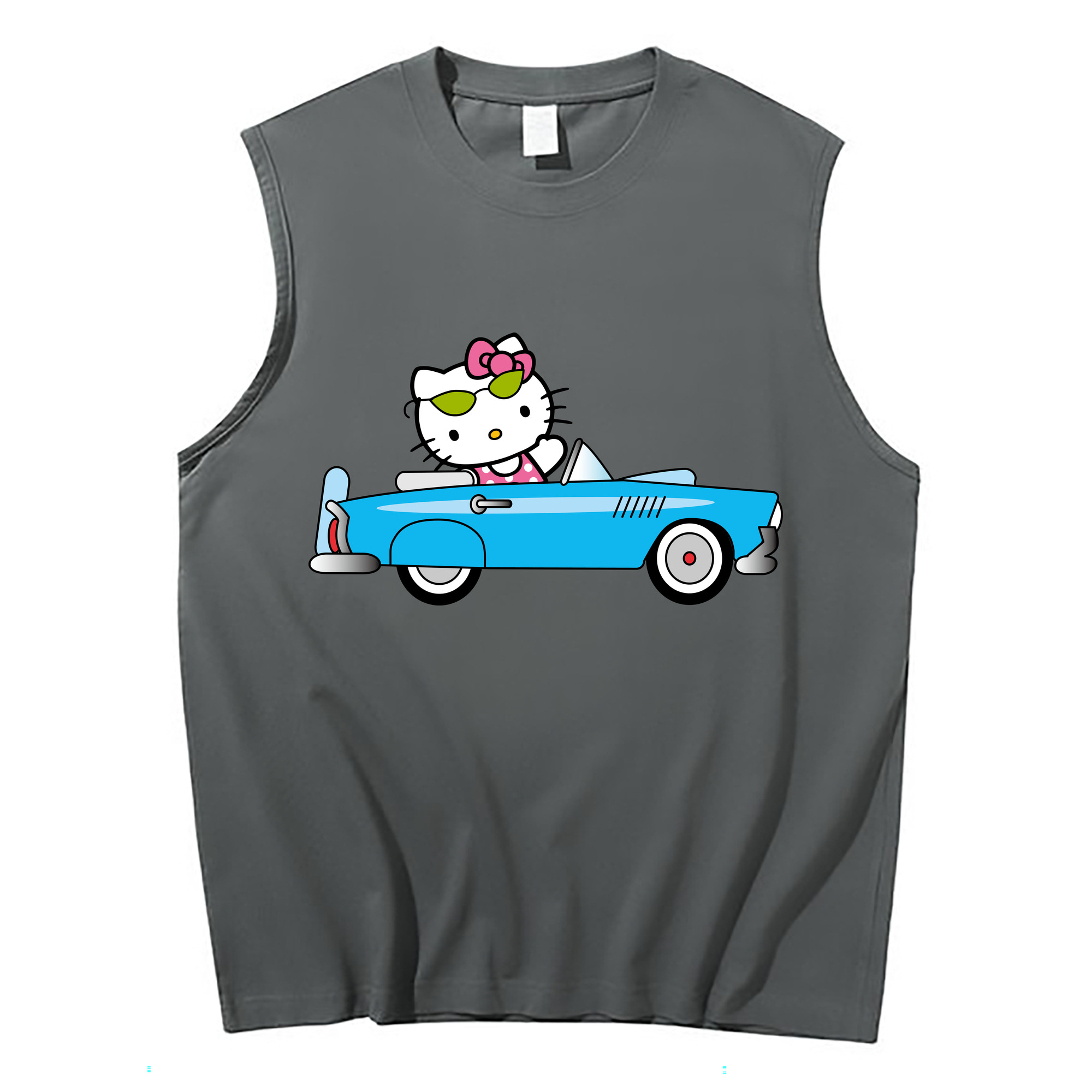 （画像用） Hello Kitty ハローキティ コットン100％タンクトップ（フロントプリント）